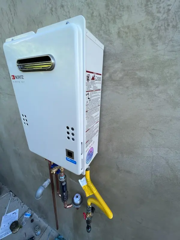 Tankless water heater installation for Munger homes
